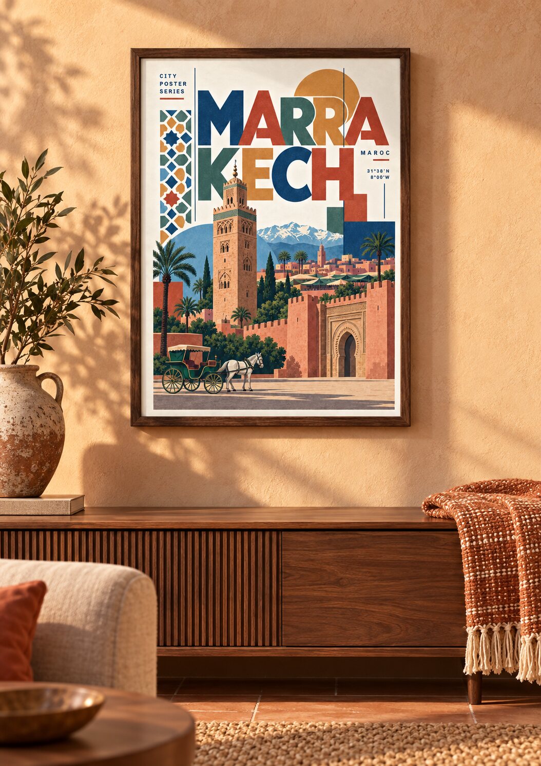 Marrakech · Affiche urbaine